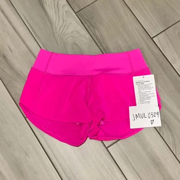 Lululemon Speed Up Short 2.5” * Pow Pink - Picture 6 of 8